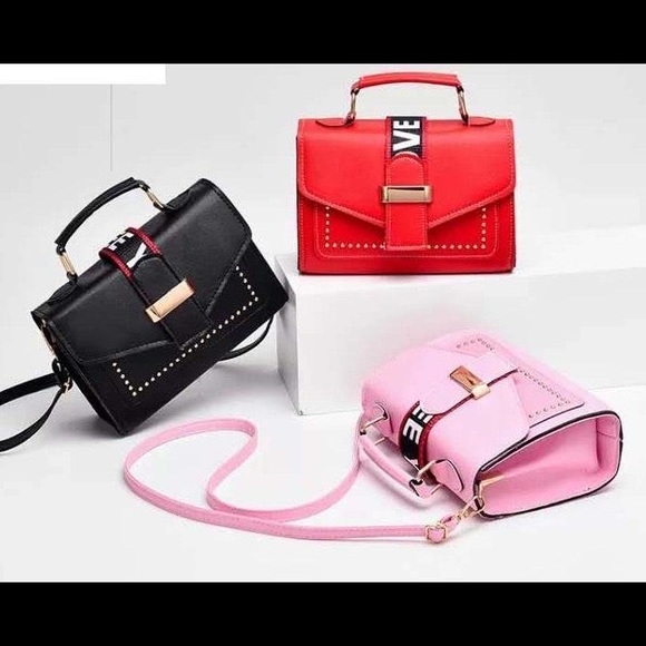 Trendy pink fashion crossbody handbag purse - Picture 8 of 9